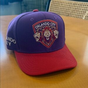 Mitchell & Ness Red and Purple Cap